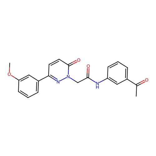 N-(3-acetylphenyl)-2-(3-(3-methoxyphenyl)-6-oxopyridazin-1(6H)-yl)acetamide structure