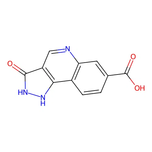 3-oxo-2,3-dihydro-1H-pyrazolo[4,3-c]quinoline-7-carboxylic acid structure