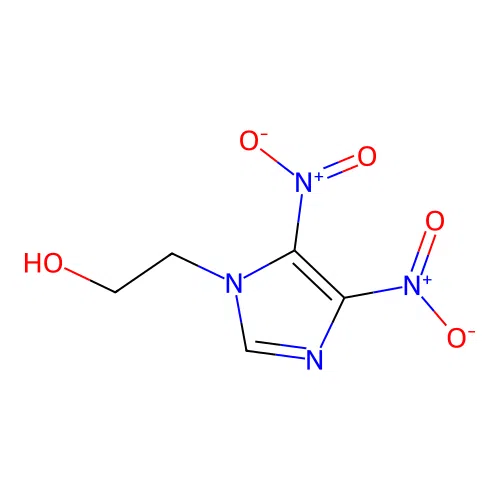 2-(4,5-dinitro-1H-imidazol-1-yl)ethanol structure