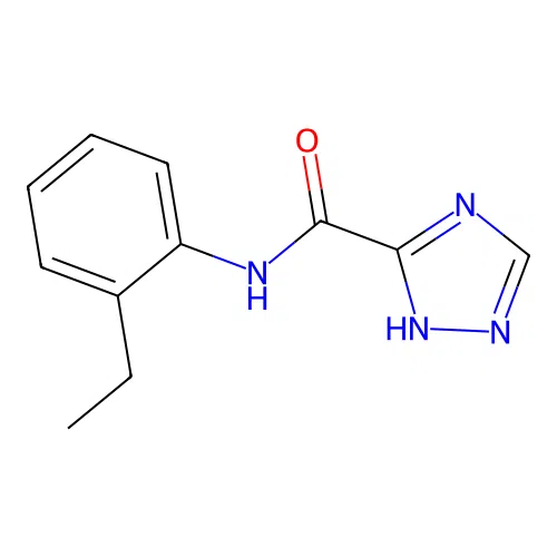 N-(2-ethylphenyl)-1H-1,2,4-triazole-3-carboxamide structure