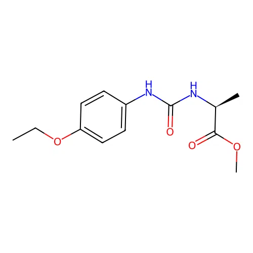 methyl N-[(4-ethoxyphenyl)carbamoyl]-L-alaninate structure
