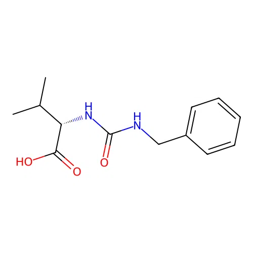 N-(benzylcarbamoyl)-L-valine structure