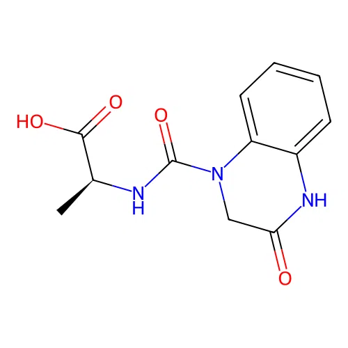 N-[(3-hydroxyquinoxalin-1(2H)-yl)carbonyl]-L-alanine structure