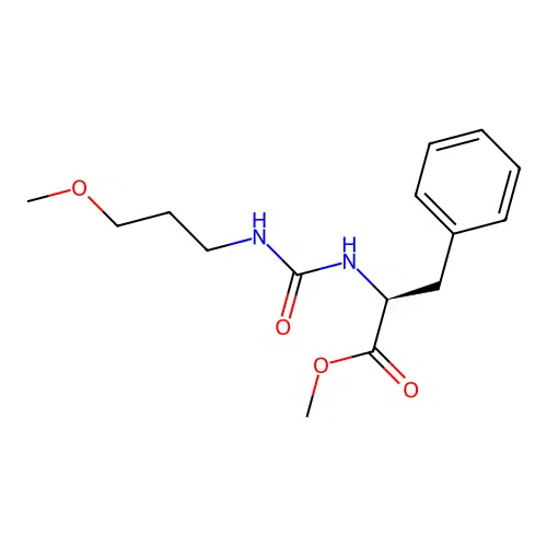 methyl N-[(3-methoxypropyl)carbamoyl]-L-phenylalaninate structure