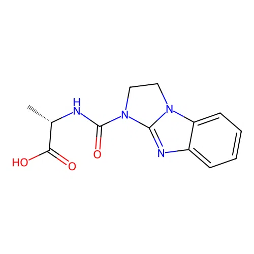 N-(2,3-dihydro-1H-imidazo[1,2-a]benzimidazol-1-ylcarbonyl)-L-alanine structure