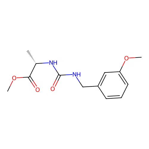 methyl N-[(3-methoxybenzyl)carbamoyl]-L-alaninate structure