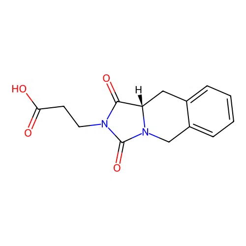 3-[(10aS)-1,3-dioxo-10,10a-dihydro-5H-imidazo[1,5-b]isoquinolin-2-yl]propanoic acid structure
