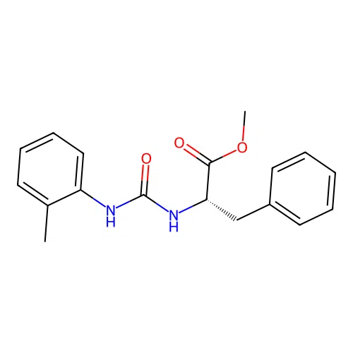 (S)-methyl 3-phenyl-2-(3-(o-tolyl)ureido)propanoate structure