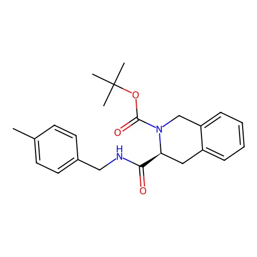 (S)-tert-butyl 3-((4-methylbenzyl)carbamoyl)-3,4-dihydroisoquinoline-2(1H)-carboxylate structure