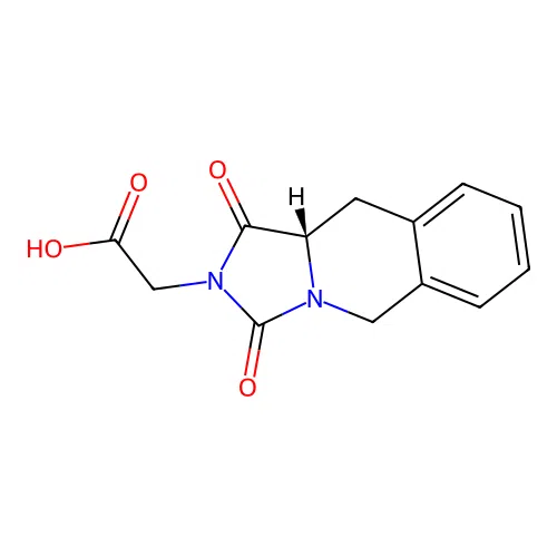 (S)-2-(1,3-dioxo-10,10a-dihydroimidazo[1,5-b]isoquinolin-2(1H,3H,5H)-yl)acetic acid structure