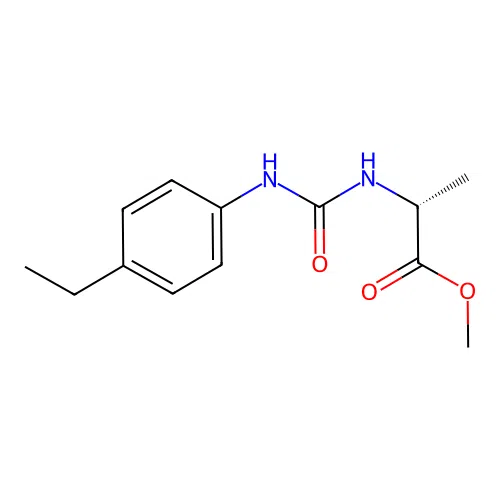methyl N-[(4-ethylphenyl)carbamoyl]-D-alaninate structure