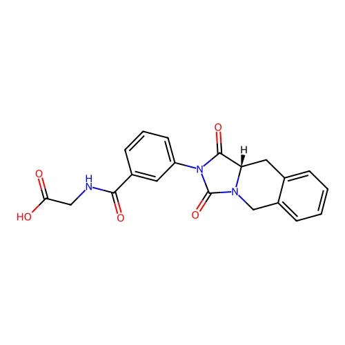 (S)-2-(3-(1,3-dioxo-10,10a-dihydroimidazo[1,5-b]isoquinolin-2(1H,3H,5H)-yl)benzamido)acetic acid structure