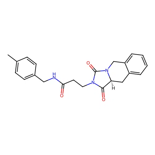 (S)-3-(1,3-dioxo-10,10a-dihydroimidazo[1,5-b]isoquinolin-2(1H,3H,5H)-yl)-N-(4-methylbenzyl)propanamide structure