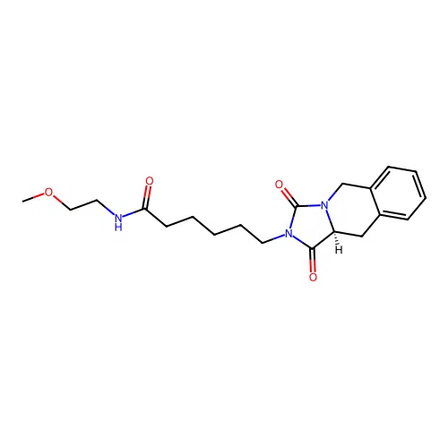 (S)-6-(1,3-dioxo-10,10a-dihydroimidazo[1,5-b]isoquinolin-2(1H,3H,5H)-yl)-N-(2-methoxyethyl)hexanamide structure