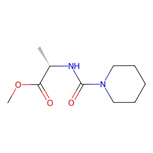 methyl N-(piperidin-1-ylcarbonyl)-L-alaninate structure