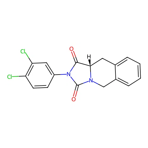 (10aS)-2-(3,4-dichlorophenyl)-10,10a-dihydro-5H-imidazo[1,5-b]isoquinoline-1,3-dione structure