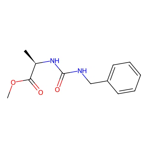 methyl N-(benzylcarbamoyl)-D-alaninate structure