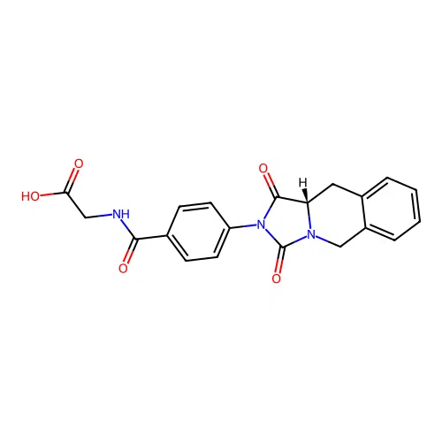 (S)-2-(4-(1,3-dioxo-10,10a-dihydroimidazo[1,5-b]isoquinolin-2(1H,3H,5H)-yl)benzamido)acetic acid structure