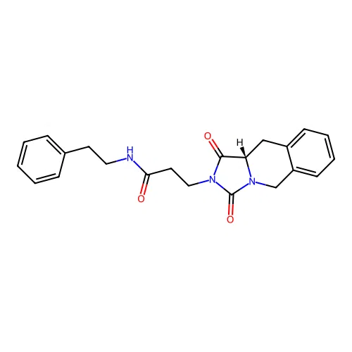 (S)-3-(1,3-dioxo-10,10a-dihydroimidazo[1,5-b]isoquinolin-2(1H,3H,5H)-yl)-N-phenethylpropanamide structure