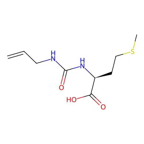 N-(prop-2-en-1-ylcarbamoyl)-L-methionine structure