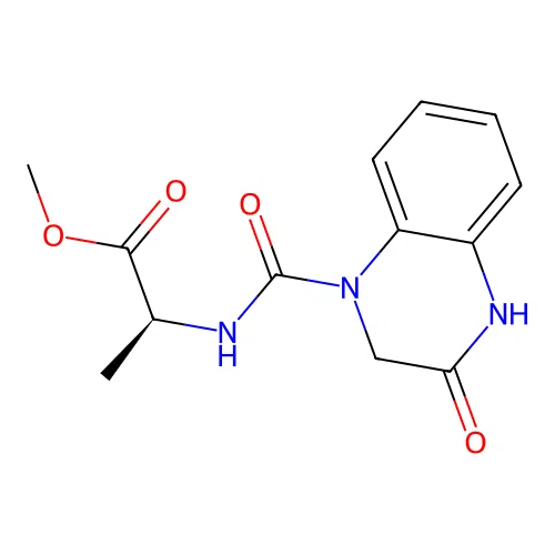 methyl N-[(3-hydroxyquinoxalin-1(2H)-yl)carbonyl]-L-alaninate structure