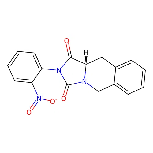 (10aS)-2-(2-nitrophenyl)-10,10a-dihydro-5H-imidazo[1,5-b]isoquinoline-1,3-dione structure