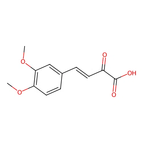 2-(3,4-Dimethoxystyryl)glyoxylic acid structure