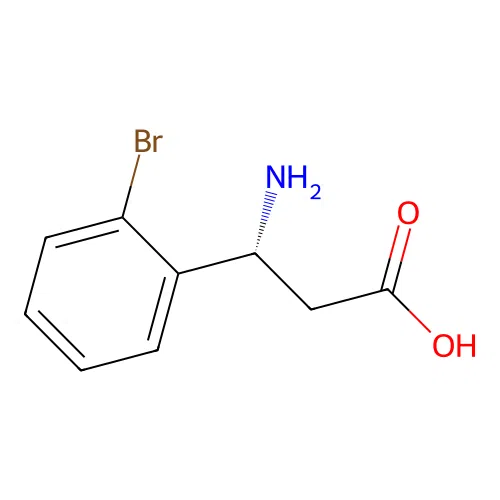 (R)-3-Amino-3-(2-bromophenyl)propanoic acid structure
