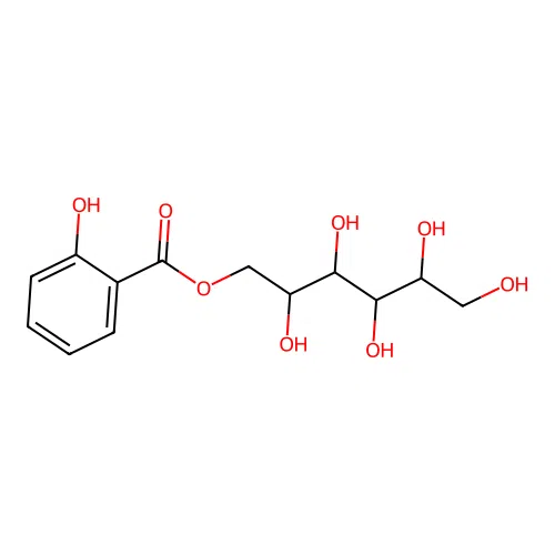 2,3,4,5,6-Pentahydroxyhexyl 2-hydroxybenzoate structure