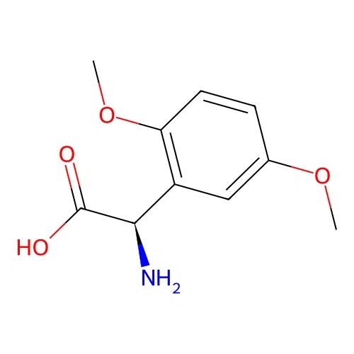 (R)-2-Amino-2-(2,5-dimethoxyphenyl)acetic acid structure