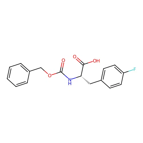 (S)-2-(((Benzyloxy)carbonyl)amino)-3-(4-fluorophenyl)propanoic acid structure