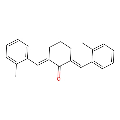 2,6-Bis((2-methylphenyl)methylene)cyclohexan-1-one structure