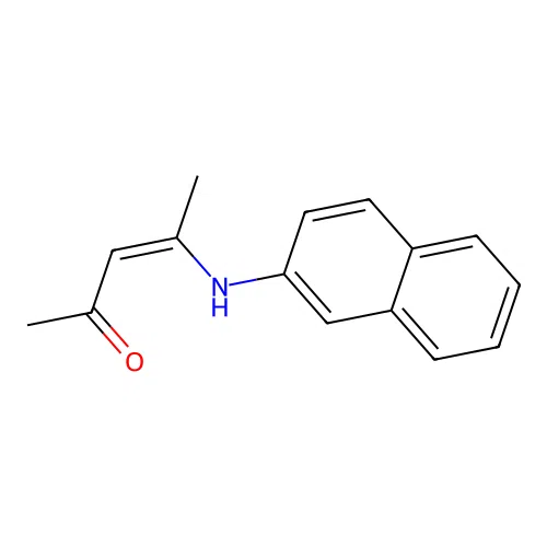 (Z)-4-(naphthalen-2-ylamino)pent-3-en-2-one structure