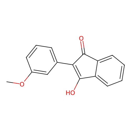 3-Hydroxy-2-(3-methoxyphenyl)inden-1-one structure
