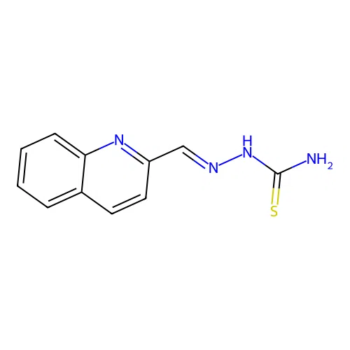 (Quinolin-2-ylmethylideneamino)thiourea structure