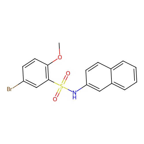5-bromo-2-methoxy-N-naphthalen-2-ylbenzenesulfonamide structure