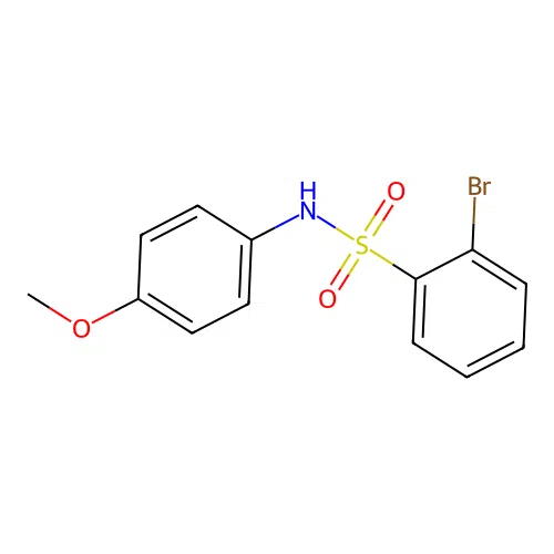 2-bromo-N-(4-methoxyphenyl)benzenesulfonamide structure