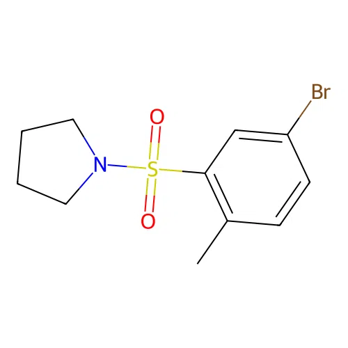 1-((5-Bromo-2-methylphenyl)sulfonyl)pyrrolidine structure
