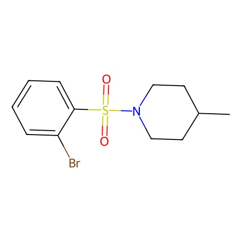 1-(2-Bromophenyl)sulfonyl-4-methylpiperidine structure