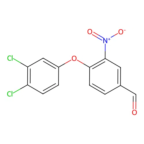 4-(3,4-Dichlorophenoxy)-3-nitrobenzaldehyde structure