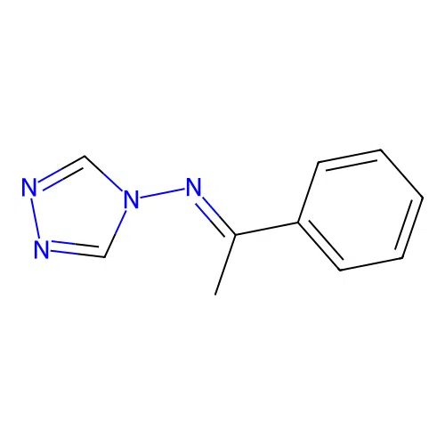 N-(1-phenylethylidene)-N-(4H-1,2,4-triazol-4-yl)amine structure