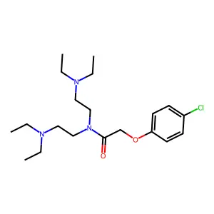 Acetamide, N,N-(bis(2-(diethylamino)ethyl))-2-(4-chlorophenoxy)- structure