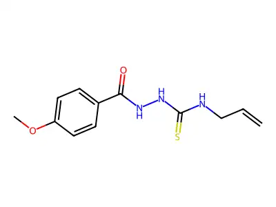 N-allyl-2-(4-methoxybenzoyl)hydrazinecarbothioamide structure