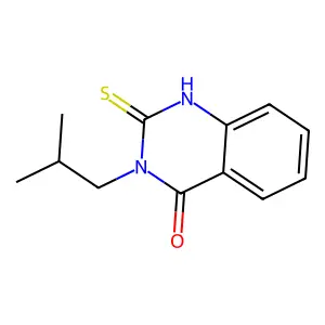 3-Isobutyl-2-mercapto-3H-quinazolin-4-one structure