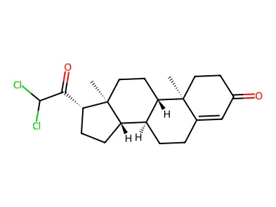 21,21-Dichloroprogesterone structure