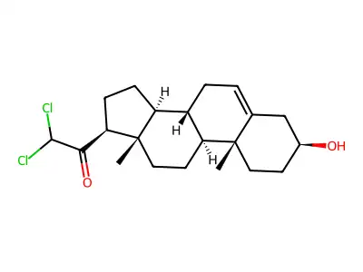 21,21-Dichloropregnenolone structure