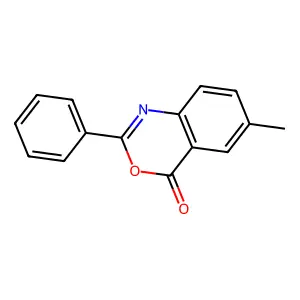 6-Methyl-2-phenyl-4H-3,1-benzoxazin-4-one structure
