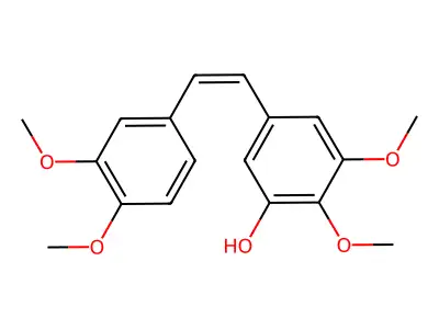 5-((1Z)-2-(3,4-Dimethoxyphenyl)ethenyl)-2,3-dimethoxyphenol structure