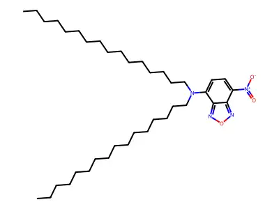 4-(N,N-Dihexadecyl)amino-7-nitrobenz-2-oxa-1,3-diazole structure
