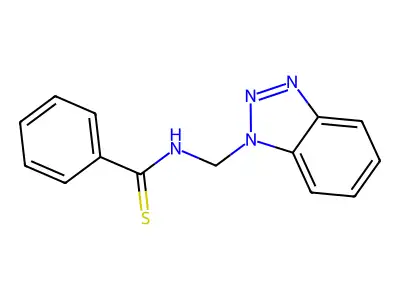 N-(1H-1,2,3-Benzotriazol-1-ylmethyl)benzenecarbothioamide structure
